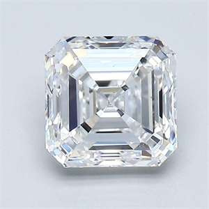 Picture of Natural Diamond 1.52 Carats, Asscher with  Cut, D Color, VS2 Clarity and Certified by GIA