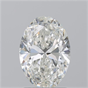Natural Diamond 1.50 Carats, Oval with  Cut, H Color, SI1 Clarity and Certified by GIA