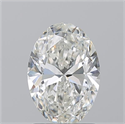 Natural Diamond 1.50 Carats, Oval with  Cut, H Color, SI1 Clarity and Certified by GIA