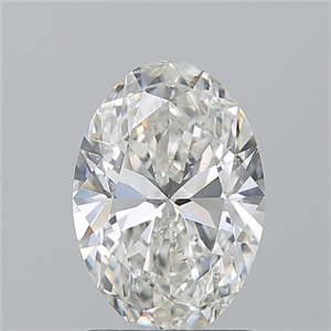 Picture of Natural Diamond 1.50 Carats, Oval with  Cut, H Color, SI1 Clarity and Certified by GIA