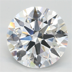 Picture of Lab Grown Diamond 3.77 Carats, Round with Ideal Cut, D Color, IF Clarity and Certified by IGI