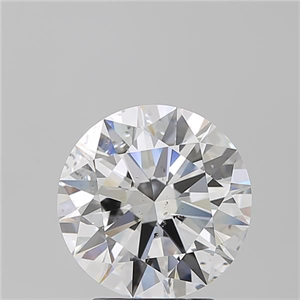 Foto Diamante Natural 3.01 quilates, Redondo , Color E, claridad SI2 y certificado GIA de