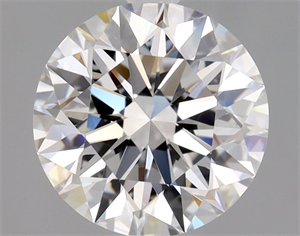 Picture of Natural Diamond 1.71 Carats, Round with Excellent Cut, E Color, VVS1 Clarity and Certified by GIA