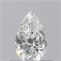 Natural Diamond 0.50 Carats, Pear with  Cut, G Color, VVS2 Clarity and Certified by GIA