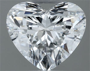 Picture of Natural Diamond 0.52 Carats, Heart with  Cut, E Color, SI1 Clarity and Certified by GIA