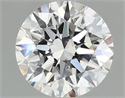 Lab Grown Diamond 2.07 Carats, Round with Ideal Cut, D Color, VS1 Clarity and Certified by IGI