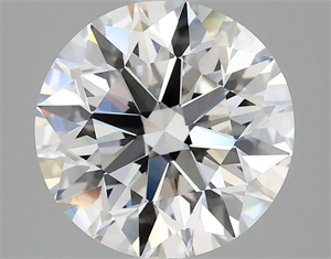 Picture of Lab Grown Diamond 3.04 Carats, Round with Excellent Cut, E Color, VVS2 Clarity and Certified by IGI