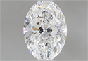 Natural Diamond 0.59 Carats, Oval with  Cut, E Color, VVS1 Clarity and Certified by GIA