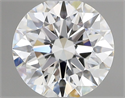 Lab Grown Diamond 1.08 Carats, Round with Ideal Cut, D Color, VVS2 Clarity and Certified by IGI