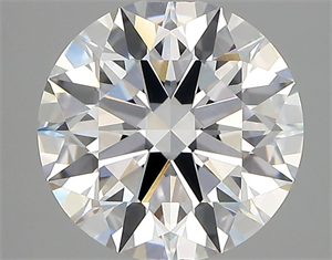 Picture of Lab Grown Diamond 3.47 Carats, Round with Ideal Cut, D Color, VVS2 Clarity and Certified by IGI