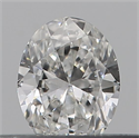 Natural Diamond 0.18 Carats, Oval with  Cut, G Color, SI1 Clarity and Certified by GIA
