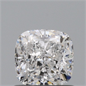 Natural Diamond 0.72 Carats, Cushion with  Cut, D Color, SI1 Clarity and Certified by IGI