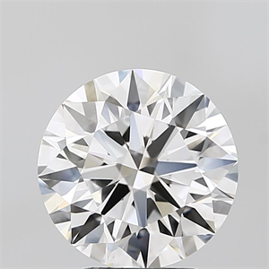 Picture of Lab Grown Diamond 3.23 Carats, Round with Ideal Cut, D Color, VVS2 Clarity and Certified by IGI