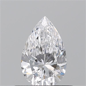 Picture of Natural Diamond 0.50 Carats, Pear with  Cut, D Color, VS2 Clarity and Certified by GIA