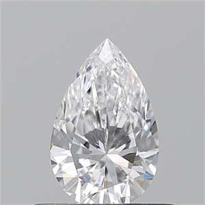 Picture of Natural Diamond 0.50 Carats, Pear with  Cut, D Color, VS2 Clarity and Certified by GIA