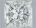 Natural Diamond 4.01 Carats, Princess with  Cut, I Color, VS1 Clarity and Certified by GIA
