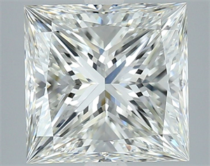 Picture of Natural Diamond 4.01 Carats, Princess with  Cut, I Color, VS1 Clarity and Certified by GIA