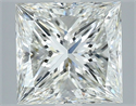 Natural Diamond 4.01 Carats, Princess with  Cut, I Color, VS1 Clarity and Certified by GIA