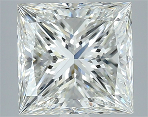 Picture of Natural Diamond 4.01 Carats, Princess with  Cut, I Color, VS1 Clarity and Certified by GIA