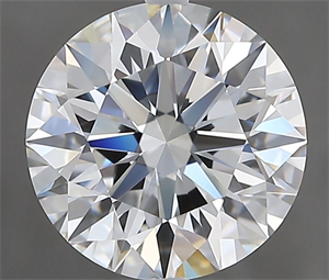 Foto Diamante Natural 2.53 quilates, Redondo , Color F, claridad VVS1 y certificado GIA de