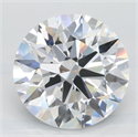 Lab Grown Diamond 3.56 Carats, Round with Excellent Cut, D Color, IF Clarity and Certified by GIA