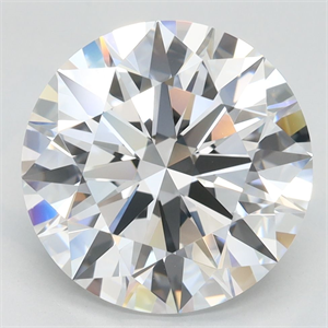 Picture of Lab Grown Diamond 4.12 Carats, Round with Excellent Cut, D Color, VVS1 Clarity and Certified by GIA