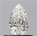 Natural Diamond 0.40 Carats, Pear with  Cut, H Color, VS1 Clarity and Certified by GIA