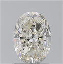 Natural Diamond 1.50 Carats, Oval with  Cut, I Color, VVS2 Clarity and Certified by GIA
