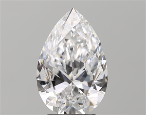Picture of Natural Diamond 3.30 Carats, Pear with  Cut, D Color, IF Clarity and Certified by GIA