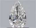 Natural Diamond 0.41 Carats, Pear with  Cut, F Color, VS2 Clarity and Certified by GIA