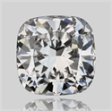 Natural Diamond 0.72 Carats, Cushion with  Cut, D Color, VS2 Clarity and Certified by GIA