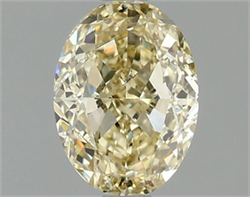 Picture of Lab Grown Diamond 1.58 Carats, Oval with  Cut, Fancy Intense Yellow Color, VVS2 Clarity and Certified by IGI