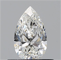 Diamante Natural 0.40 quilates, De pera , Color F, claridad VS1 y certificado GIA