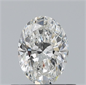 Natural Diamond 0.50 Carats, Oval with  Cut, G Color, VS2 Clarity and Certified by GIA