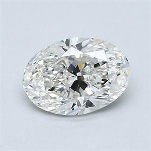 Picture of Natural Diamond 1.01 Carats, Oval with  Cut, H Color, VS1 Clarity and Certified by GIA