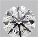 Lab Grown Diamond 3.17 Carats, Round with Ideal Cut, E Color, VVS2 Clarity and Certified by IGI