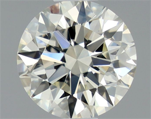 Picture of Natural Diamond 0.53 Carats, Round with Excellent Cut, K Color, VVS2 Clarity and Certified by GIA