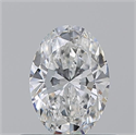 Natural Diamond 0.55 Carats, Oval with  Cut, F Color, VVS2 Clarity and Certified by GIA