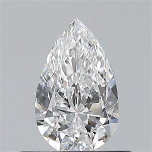 Picture of Natural Diamond 0.50 Carats, Pear with  Cut, D Color, VVS2 Clarity and Certified by GIA