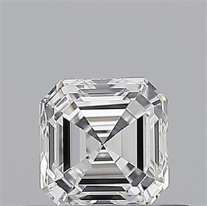 Picture of Natural Diamond 0.50 Carats, Asscher with  Cut, D Color, IF Clarity and Certified by GIA