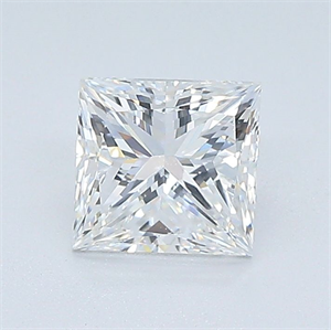 Picture of Natural Diamond 1.03 Carats, Princess with  Cut, F Color, VS2 Clarity and Certified by GIA