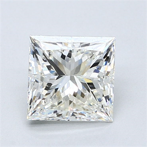 Picture of Natural Diamond 2.51 Carats, Princess with  Cut, I Color, VVS2 Clarity and Certified by GIA