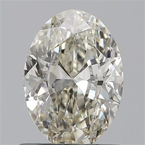 Foto Diamante Natural 0.70 quilates, Ovalado , Color J, claridad VVS1 y certificado IGI de