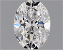 Natural Diamond 0.40 Carats, Oval with  Cut, E Color, VVS2 Clarity and Certified by GIA