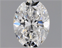 Natural Diamond 0.40 Carats, Oval with  Cut, E Color, VVS2 Clarity and Certified by GIA