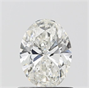 Natural Diamond 0.75 Carats, Oval with  Cut, G Color, VS2 Clarity and Certified by IGI