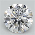 Lab Grown Diamond 1.03 Carats, Round with Ideal Cut, D Color, VS1 Clarity and Certified by IGI