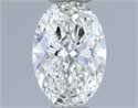 Natural Diamond 0.50 Carats, Oval with  Cut, H Color, IF Clarity and Certified by IGI