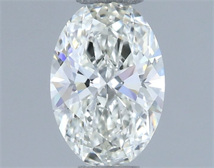 Picture of Natural Diamond 0.50 Carats, Oval with  Cut, H Color, IF Clarity and Certified by IGI
