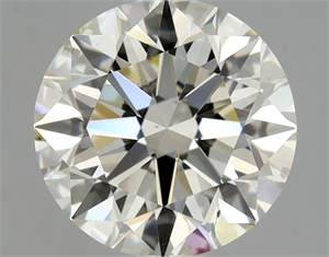 Picture of Natural Diamond 1.00 Carats, Round with Excellent Cut, L Color, VS2 Clarity and Certified by GIA